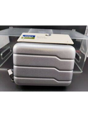 Open Story Hardside Mini Case Lightweight Durable Silver